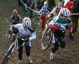 The early leaders hit the climb - Sint Niklaas, Belgium, January 2, 2010.  ? Dan Seaton